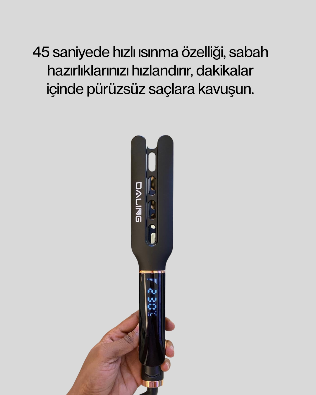 Seramik Plakalı Daling Saç Düzleştirici Kırılma ve Dolanma Önleyici Yeni Nesil