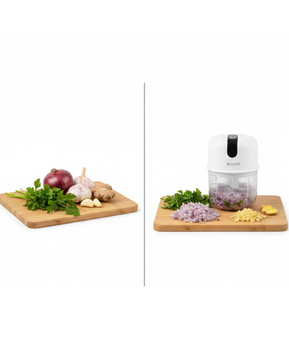 Şarjlı Mini Sarımsak Doğrayıcı USB Şarjlı 250 ml