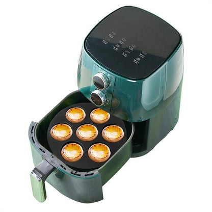 7 Gözlü Silikon Çok Amaçlı Airfryer Muffin Cupcake Kek ve Çörek Pişirme Kalıbı (5643)