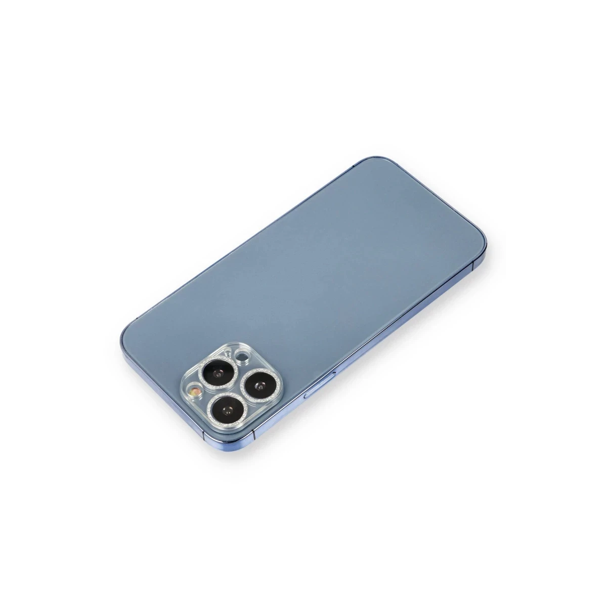 Apple iPhone 12 Pro Shine Kamera Lens Koruma Cam - Gümüş