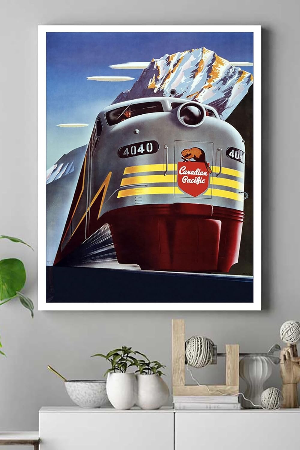 Postermanya (pster16423) Kanada Vintage Kanvas Tablo 40 x 60