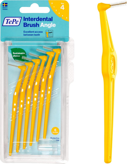Angle Saplı Arayüz Fırçası, Sarı, 0.7mm