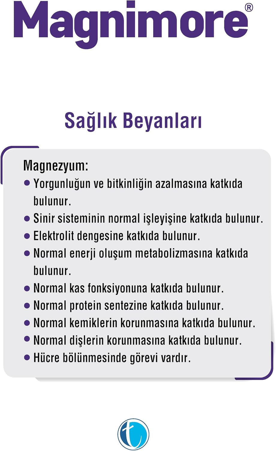 Magnimore Magnezyum Bisglisinat 60 Bitkisel Kapsül 120 mg