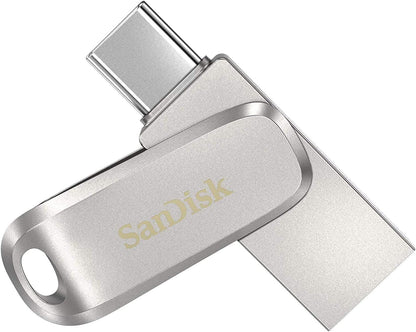 Ultra Dual Drive Luxe USB Type-C Sürücü Akıllı Telefon Bellek 128 GB (Mobil Bellek, USB 3.2 Gen 1, Döner Tasarım, 400 MB/s Okuma, USB Sürücü, Otomatik Yedekleme)