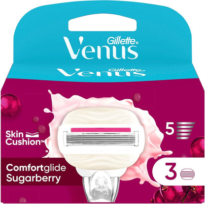 Venus ComfortGlide Sugarberry Kokulu Miami Kadın 3'lü Yedek Bıçak