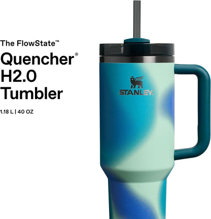 STANLEY Quencher H2.0 FlowState Pipetli Termos Bardak 1.18 Litre - Coastal Teal | Paslanmaz Çelik