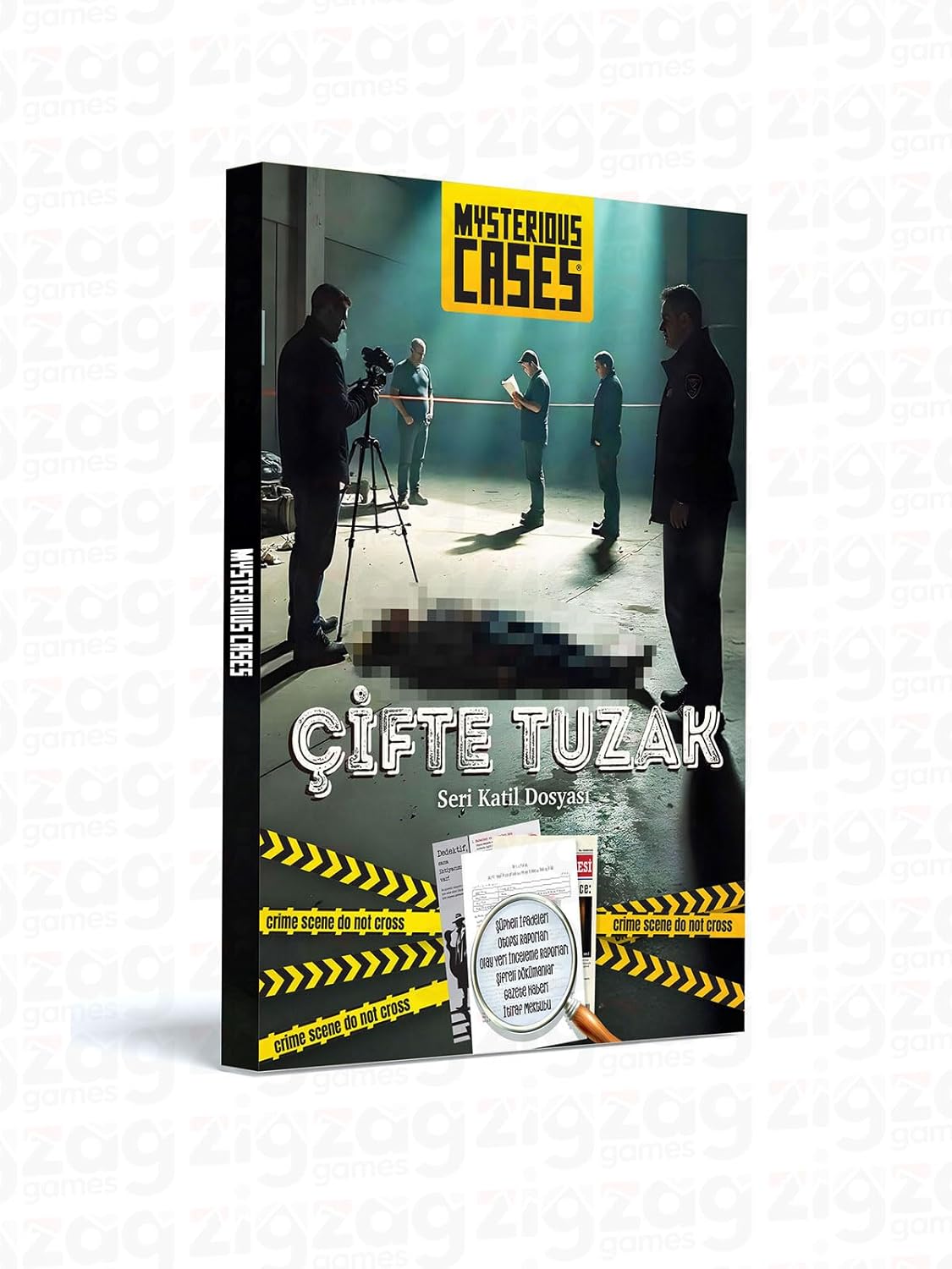 Cases Çifte Tuzak, Seri Katil Dosyası, Dedektif Oyunu, Bulmaca, 16+ Yaş