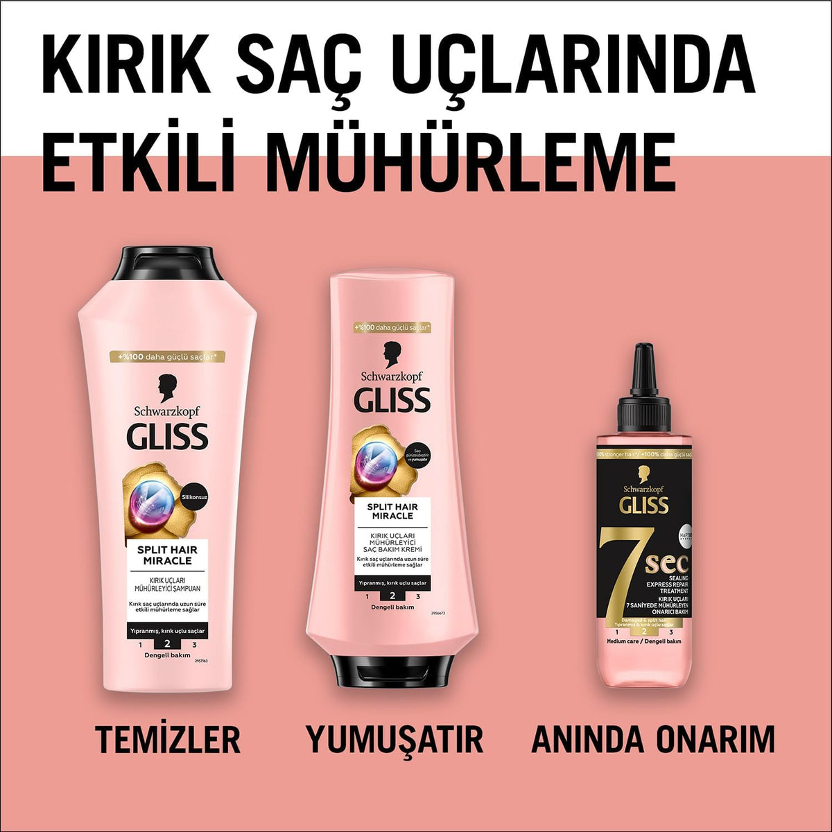 Gliss Split Hair Miracle Kırık Uçları Mühürleyen Saç Bakım Kremi 360 ml
