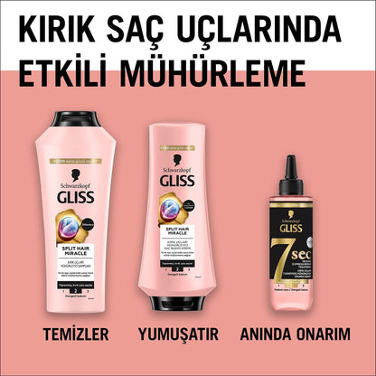 Gliss Split Hair Miracle Kırık Uçları Mühürleyen Saç Bakım Kremi 360 ml