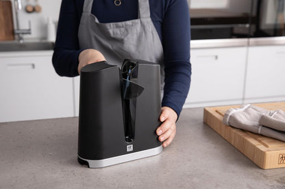 Zwilling 326050000 V-Edge Bıçak Bileyici, Siyah, 8 cm