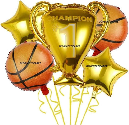 Basketbol Kupa Folyolu Balon Set