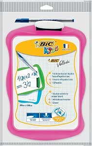 BIC 30x20 cm Mini Beyaz Yazı Tahtası + Tahta Kalemi + Silgi