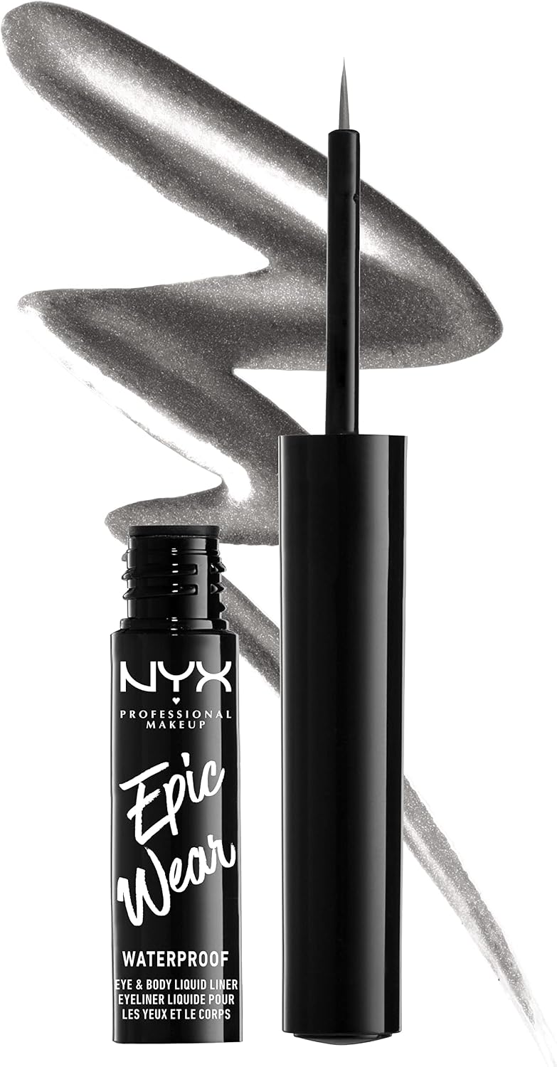 NYX Professional Makeup Eyeliner - Epic Wear Metallic Liquid Liner Gunmetal 800897103392