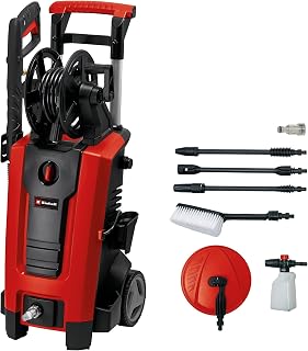 Einhell Yüksek Basınçlı Yıkama Makinesi TE-HP 140 (1.900 W, maks. 140 bar, modüler hızlı bağlantı sistemi, yüksek basınç hortumu, tabanca, lans, çeşitli nozullar, fırça, sprey kabı dahil) - 4140760