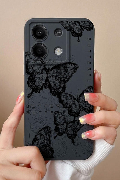 Xiaomi Redmi Note 13 Pro 4G İle Uyumlu Desenli Telefon Kılıfı PDNG01 Kapak Buterflay