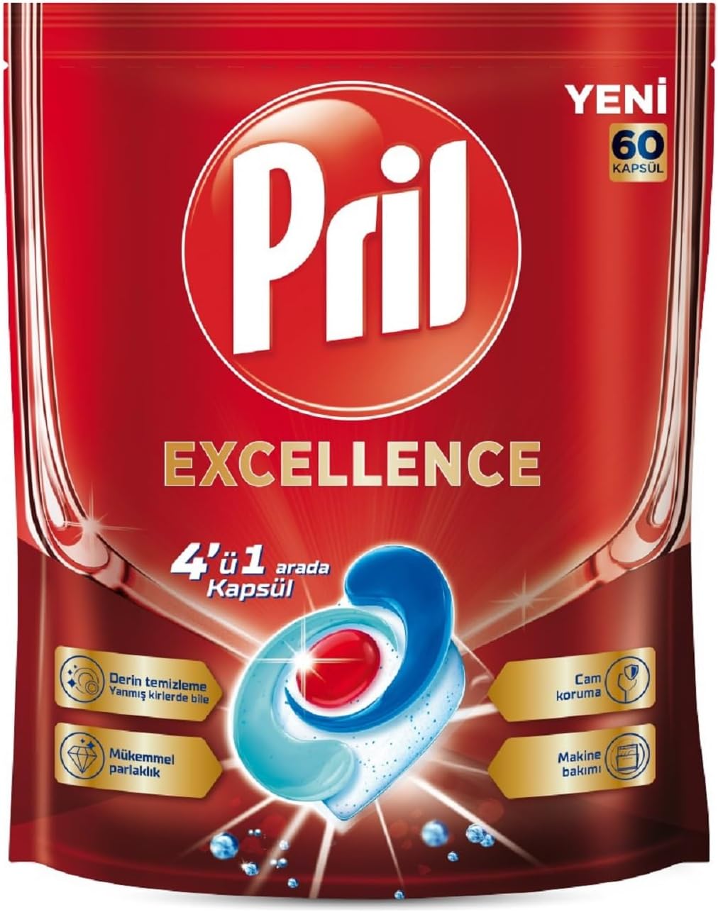 Excellence 4'ü 1 Arada Bulaşık Makinesi Kapsülü - 60 Kapsül