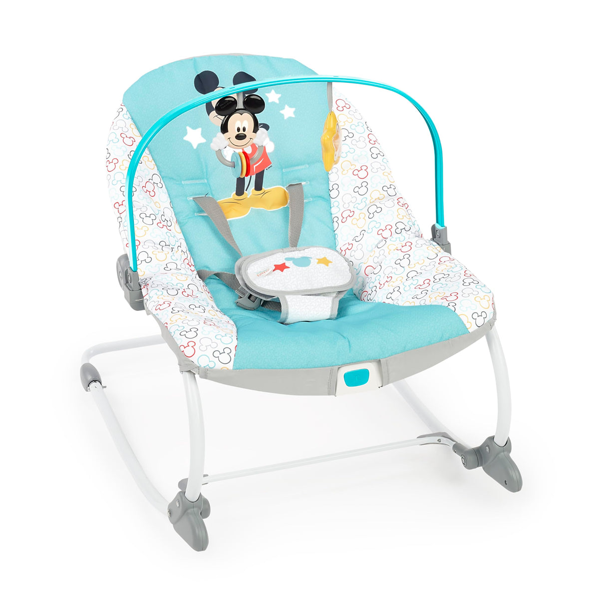 Bright Starts Disney Baby Mickey Mouse Titreşimli ve Çıkartılabilir Oyuncak Barlı Bebekten Yürümeye Başlayan Salıncaklı Oyuncak - Yeni Doğan ve Üzeri