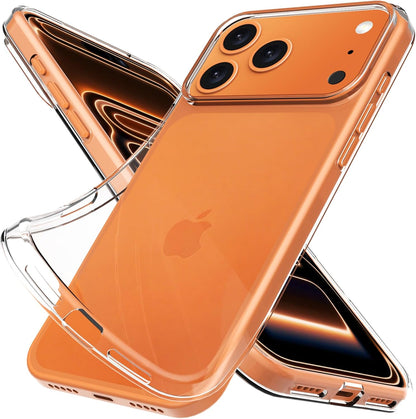 iPhone 15 Pro Kılıf 6.1" ile Uyumlu, Ultra Berrak Cep Telefon Kılıfı, Şok Emici Özellikli TPU Silikon Kapak, Çizilmeye ve Suya Karşı Dayanıklı Phone Case - Şeffaf