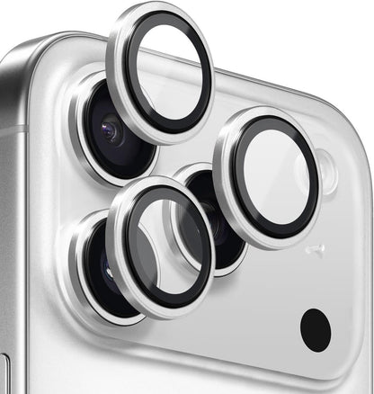 Apple iPhone 17 Pro Max Tekli Kamera Lens Koruma Camı Gümüş [iPhone 17 Pro Max ile Uyumlu Ekran Koruyucu - Gümüş]