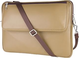 2K S.Deri Laptop Çantası,Tablet Çantası,13.3'' inç,Vegan,Omuz ve Valiz Askılı,Aksesuar ve Evrak Cepli,24 * 34 * 2 cm.,Vizon