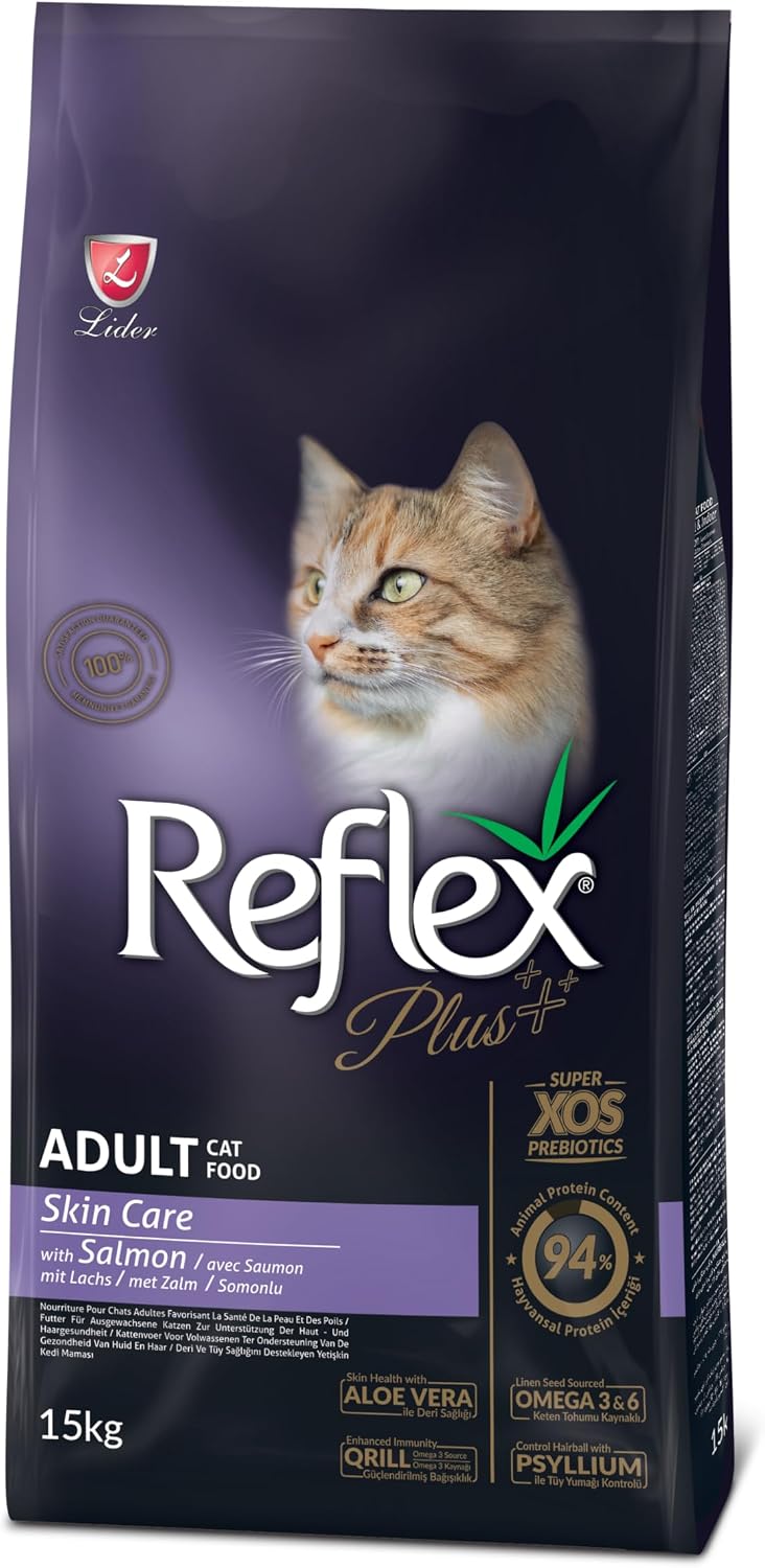 Reflex Plus Skin Care Somonlu Yetişkin Kedi Maması 15 Kg