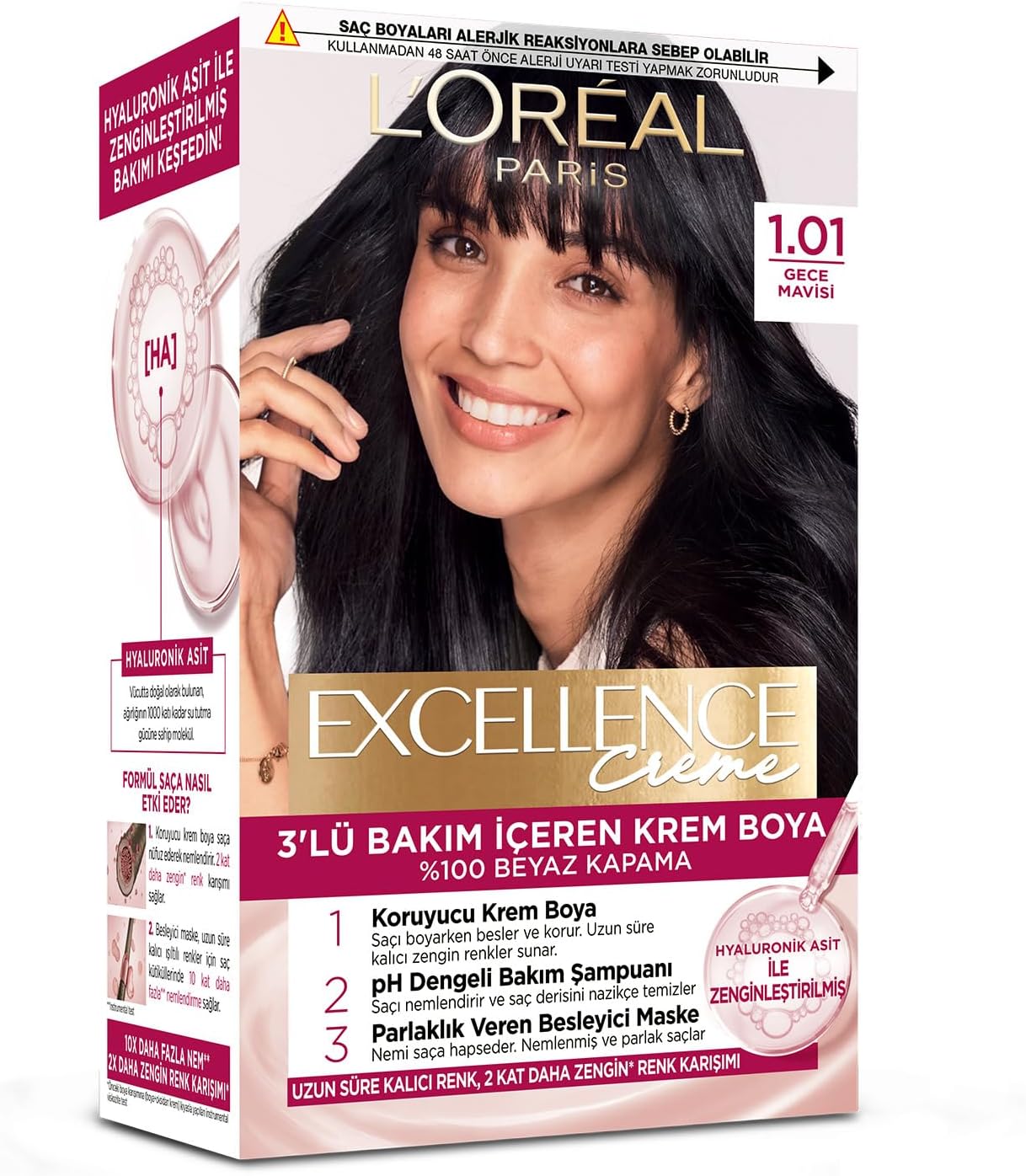 Creme 1.01 Derin Gece Mavisi Saç Boyası