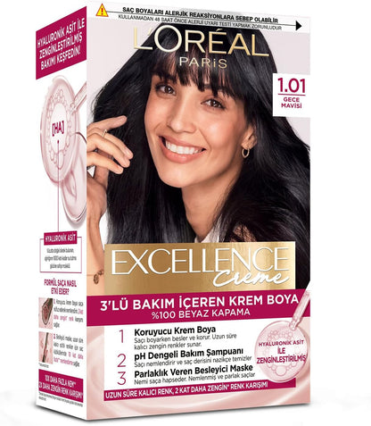 Creme 1.01 Derin Gece Mavisi Saç Boyası