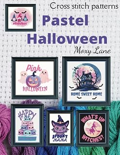 Independently published Pastel Halloween Cross stitch patterns