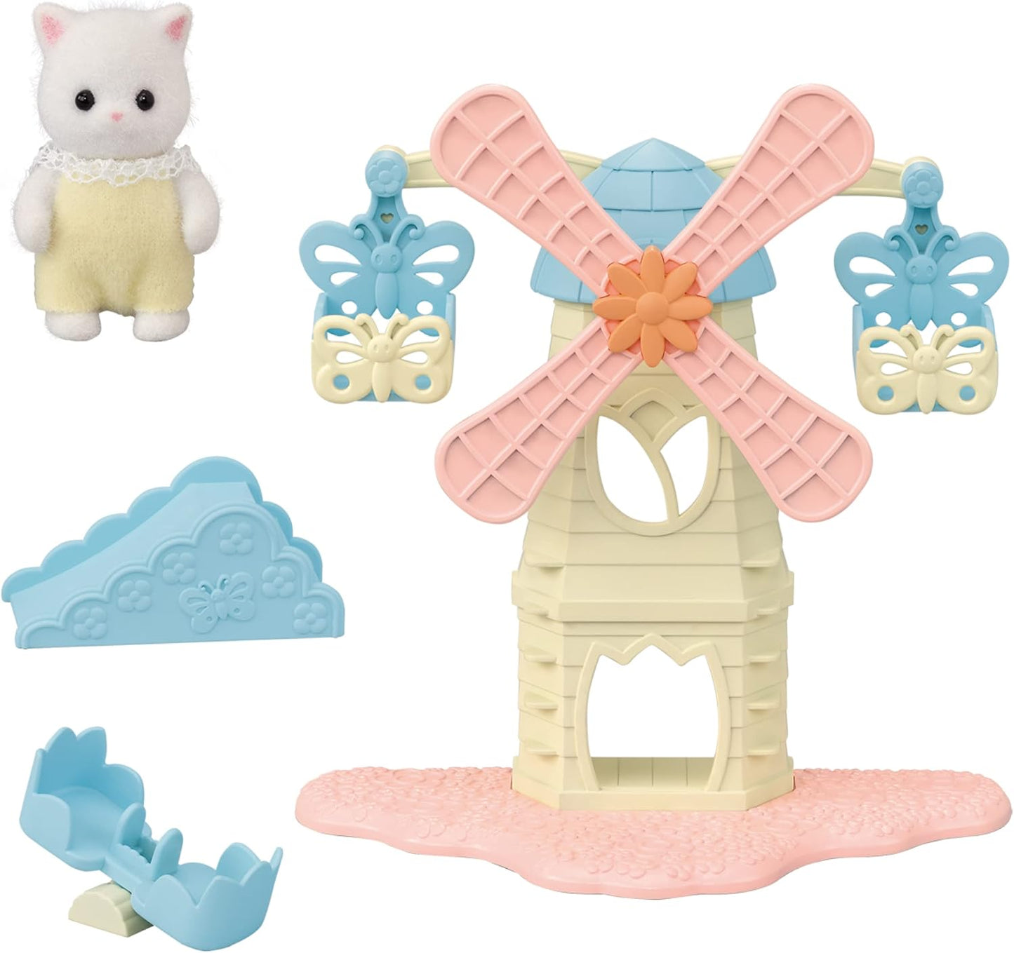 Sylvanian Families 5526 Bebek Yel Değirmeni Parkı - Dollhouse Oyun Setleri Çok Renkli