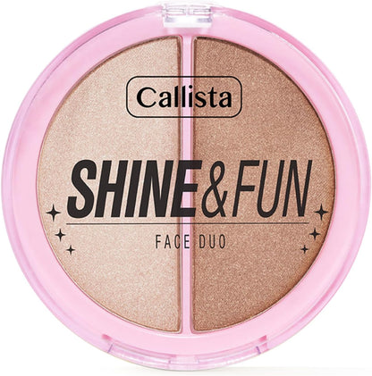 Callista & Fun Face Duo 100 Sparkle Crew Allık & Aydınlatıcı Paleti