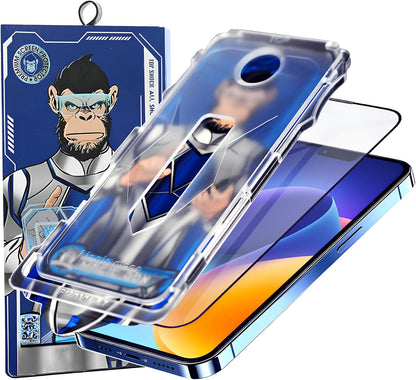 iPhone 14 Pro Max ile Uyumlu Ekran Koruyucu Cam - 9H Temperli Cam, Kolay Kurulum Aparatlı, HD Görüntü Netliği, Çizilmeye Dayanıklı Ekonomik Koruma - Şeffaf Cam