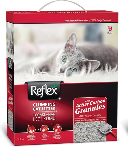 Reflex Aktif Karbon Granüllü Topaklanan Kedi Kumu 10 Lt