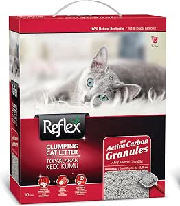 Reflex Aktif Karbon Granüllü Topaklanan Kedi Kumu 10 Lt
