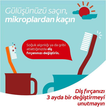 Colgate Extra Clean Dil Temizleyicili Arka Dişlere Uzanan Orta Diş Fırçası 3'lü Ekonomik Paket