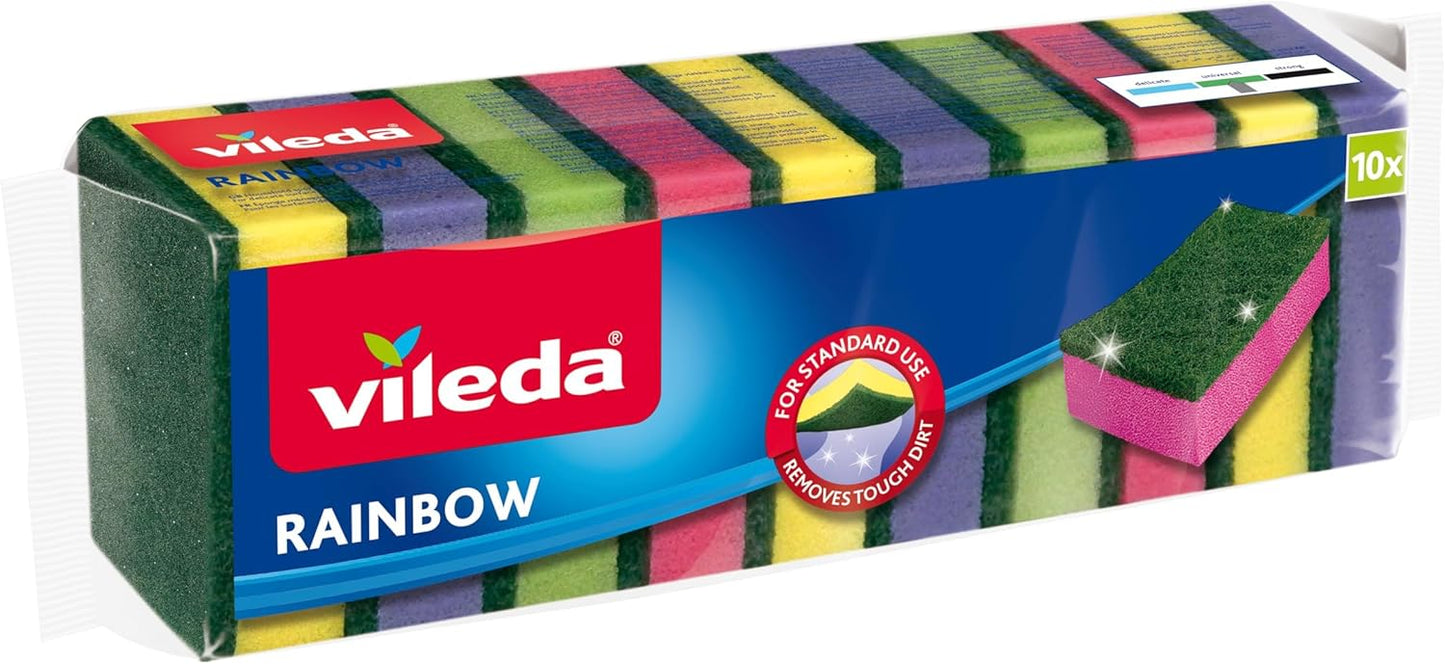 Ekonomik Bulaşık Süngeri, 10'lu Ekonomik Paket, Rainbow