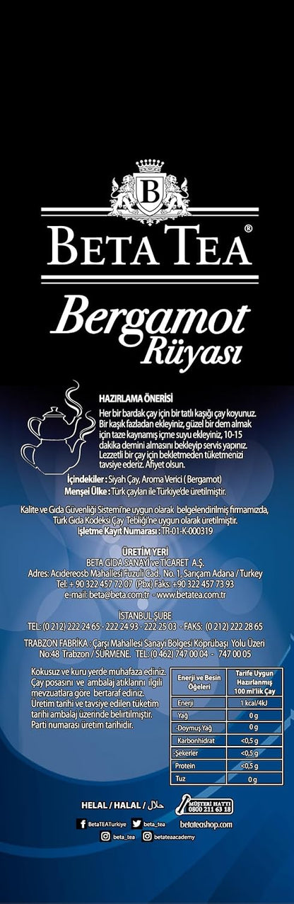 Beta Tea Bergamot Rüyası 500 gr Çay