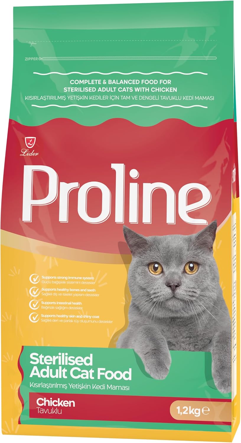 Proline Tavuk Etli Kısırlaştırılmış Kedi Maması 1.2 KG