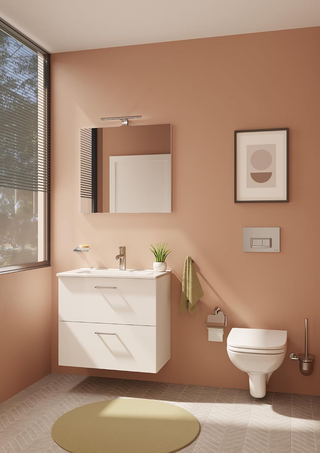 VitrA Minimax A44787 Tekli Askı, Krom