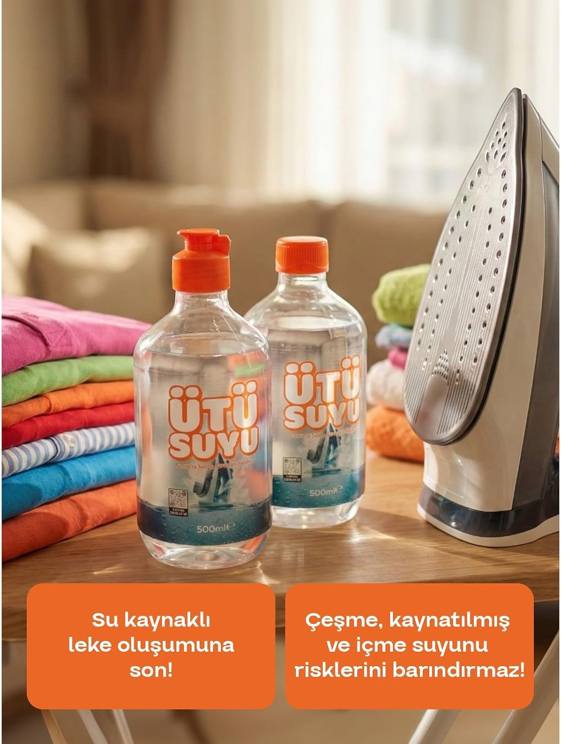 Distile Edilmiş Saf Ütü Suyu 6 Adet 500 ml