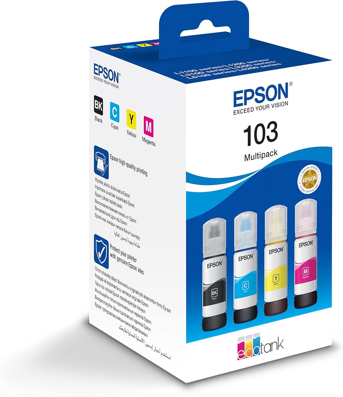 Epson 103 EcoTank 4 Renkli Çoklu Paket C13T00S64A