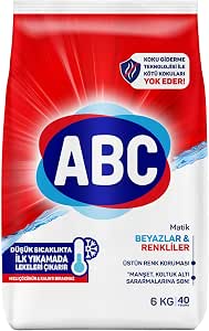 ABC DETERJAN Matik Beyazlar & Renkliler 6 Kg