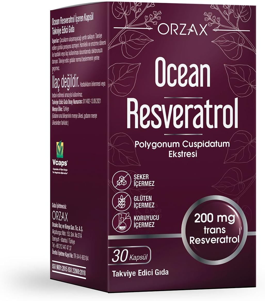 Orzax Ocean Resveratrol 200 Mg 30 Kapsül