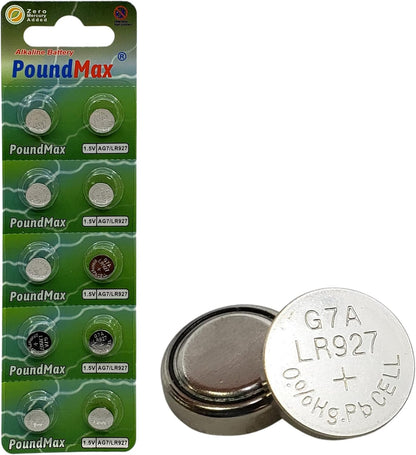 10x AG7, LR57, LR927, 395 1,5V Alkalin Pil Düğme Hücreleri, SR927, SR927W Saat oyuncakları, küçük elektronik cihazlar, saatler, araba anahtarları, uzaktan kumandalar, teraziler için
