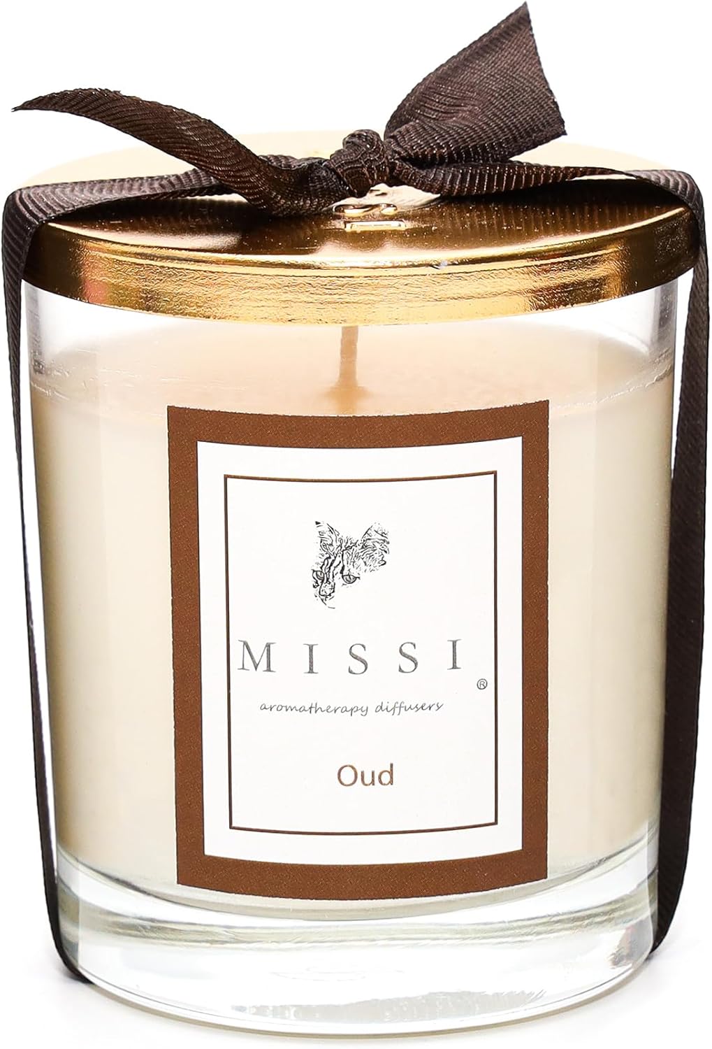 Missi Kapaklı Oud Kokulu Vegan Mum 140 gr