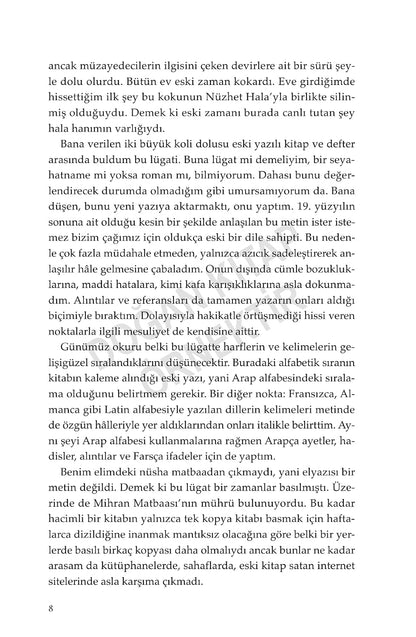 Mehmed Nüvid Bey’in HARİKALAR LÜGATİ