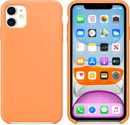 Apple iPhone 11 (6.1'') için Kılıf Liquid Lansman Silikon Papaya [iPhone 11 ile Uyumlu Kılıf -]
