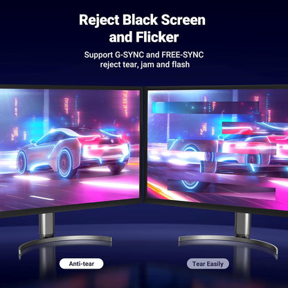 Ugreen 8K 60 Hz Display Port to Display Port 1.4 Örgülü Kablo 2 Metre, Siyah