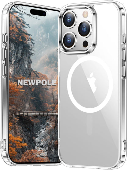iPhone 16 Pro Max için MagSafe ile Uyumlu Kılıf Şeffaf Darbelere Dayanıklı Sararma Karşıtı Yüksek Lens Çevresi Güçlü Manyetik Tutuş Apple iPhone 16 Pro Max için MagSafe ile Uyumlu Kılıf