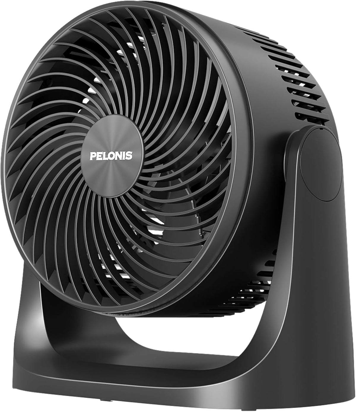 Pelonis Küçük Oda - Masa Fanı, 38dB Sessiz Çalışma, 100° Dikey Hareket, 3 Kademeli Güç, Siyah