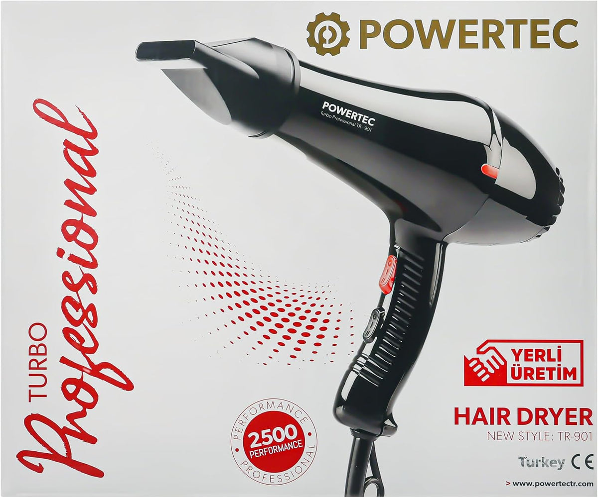 POWERTEC TR-901 Profesyonel Fön Makinesi & Saç Kurutma Makinesi